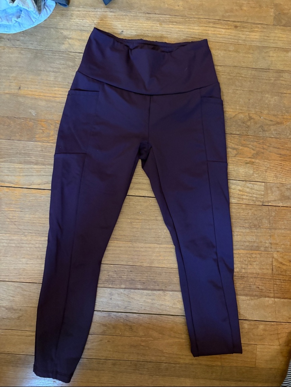 Reebok Deep Plum High-Waisted Leggings